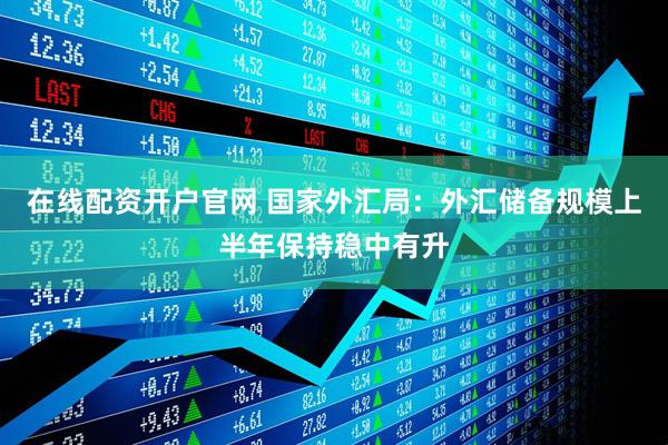在线配资开户官网 国家外汇局：外汇储备规模上半年保持稳中有升