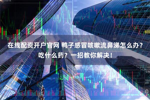 在线配资开户官网 鸭子感冒咳嗽流鼻涕怎么办？吃什么药？一招教你解决！